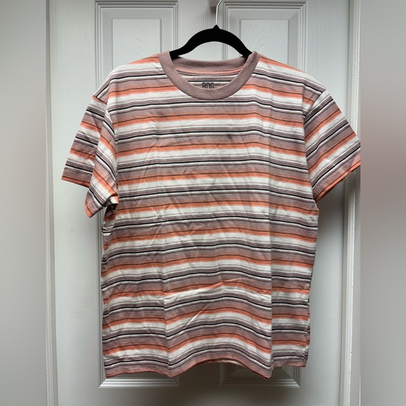 BDG Women’s Slim Fit Striped Short Sleeve T-Shirt Size Medium - Picture 1 of 6
